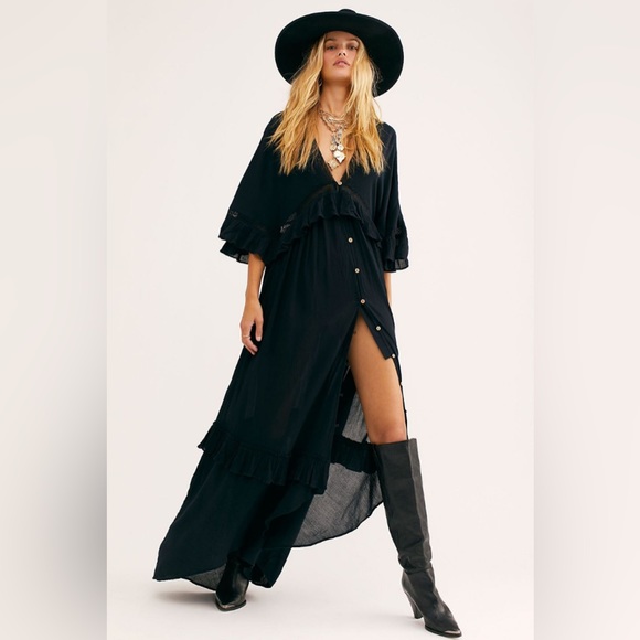 Free People STRING OF HEARTS Cutout Maxi Dress - Picture 6 of 7